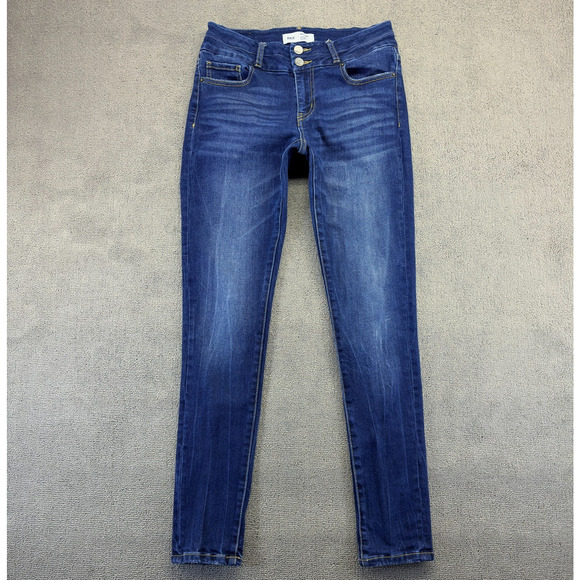 BKE Jeans Women 25x 31.5 Blue Denim Payton Mid-Rise Skinny Universal Fit Stretch - Picture 1 of 11